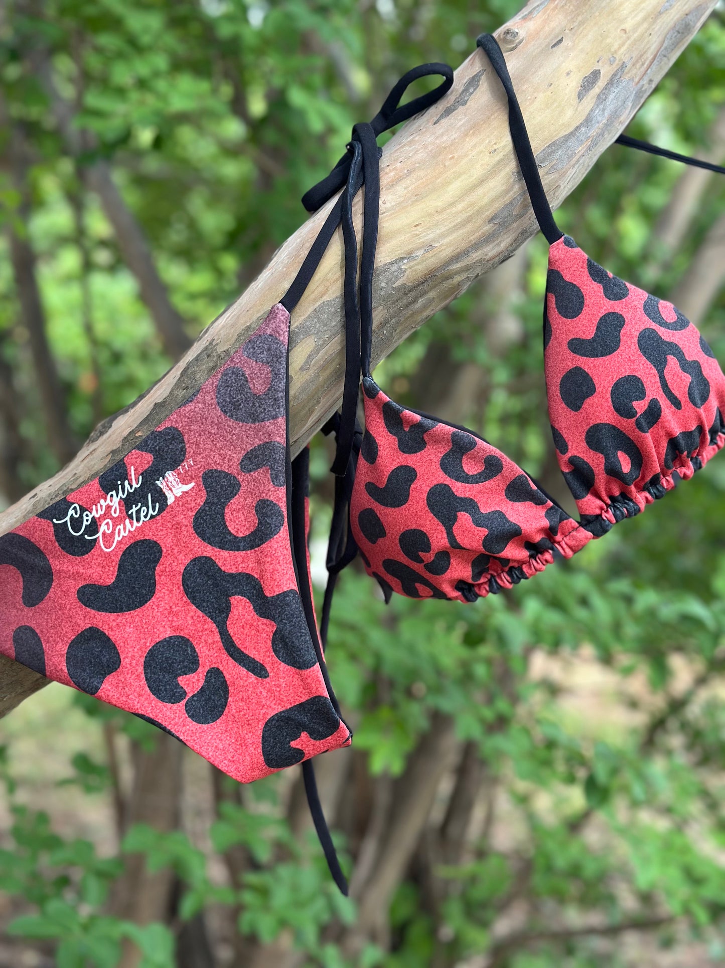The Leopard Print String Bikini
