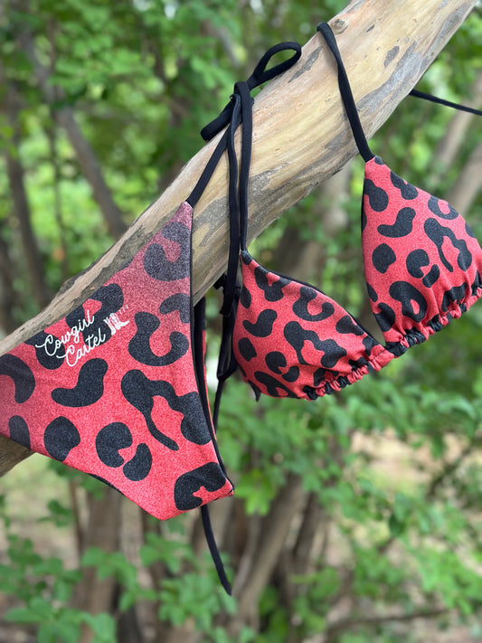 The Leopard Print String Bikini