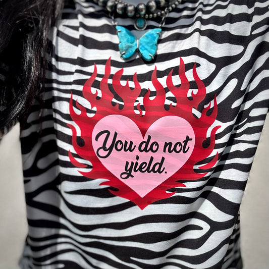 Fire Heart Tee – You Do Not Yield