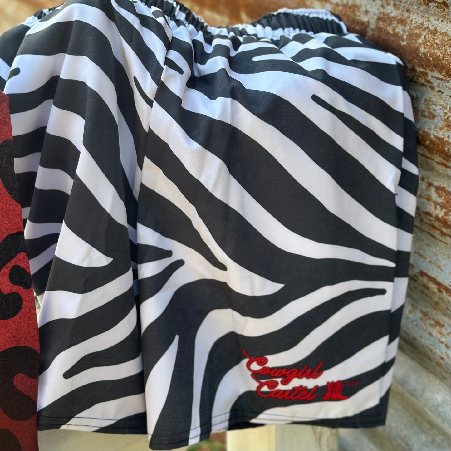 Outlaw Zebra Swim Trunks