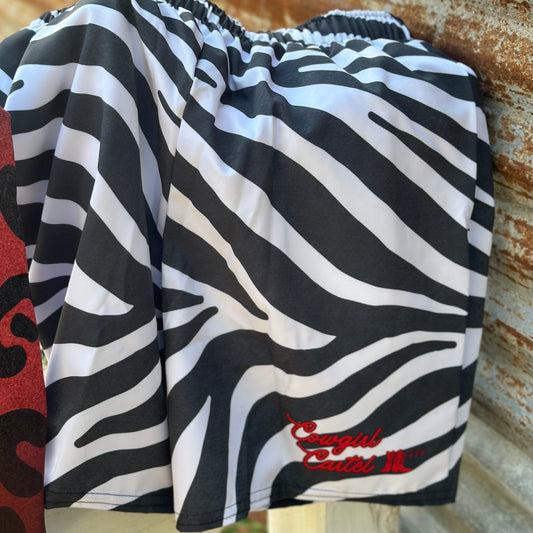 Outlaw Zebra Swim Trunks