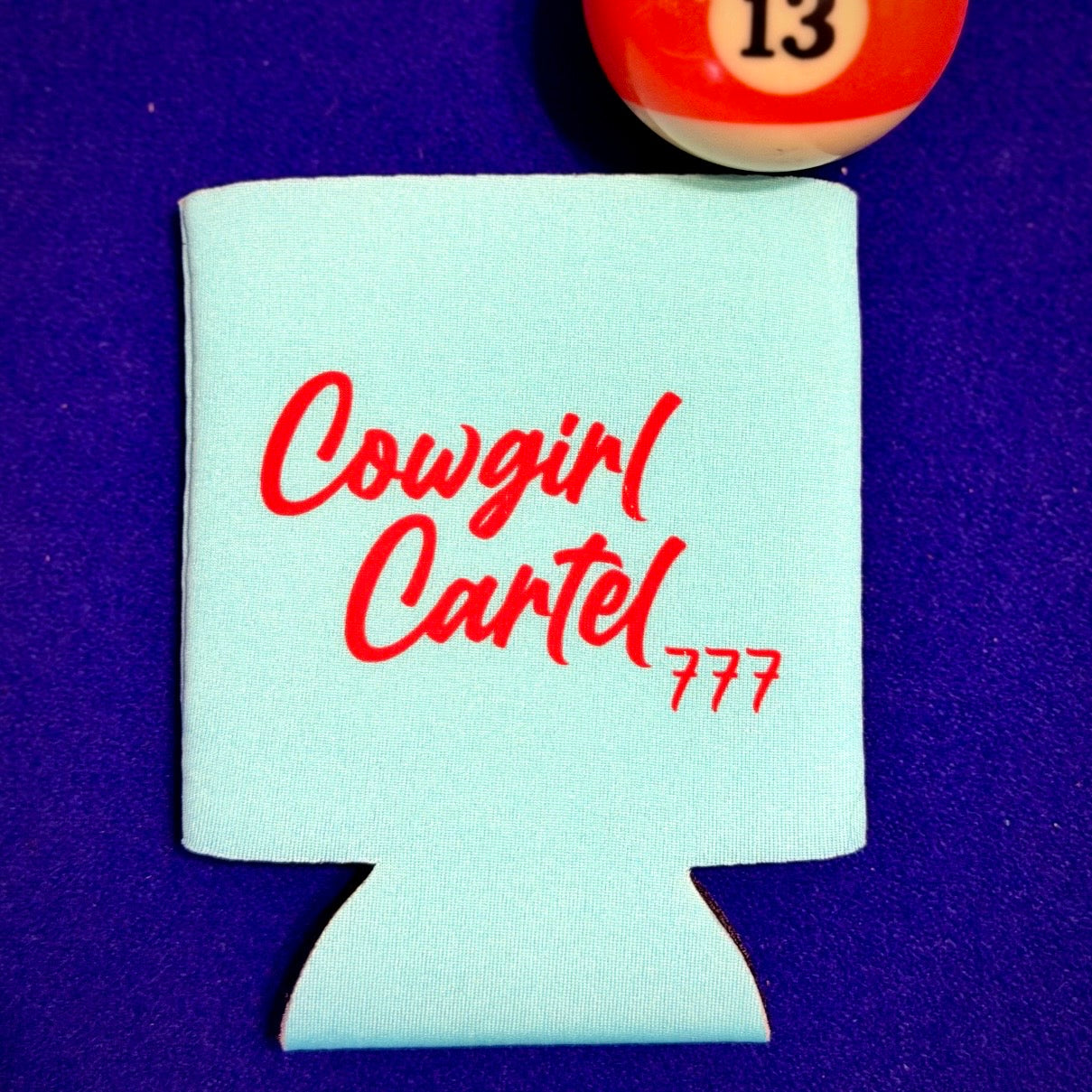 Mint Cowgirl Cartel 777 Koozie