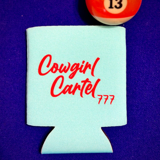 Mint Cowgirl Cartel 777 Koozie