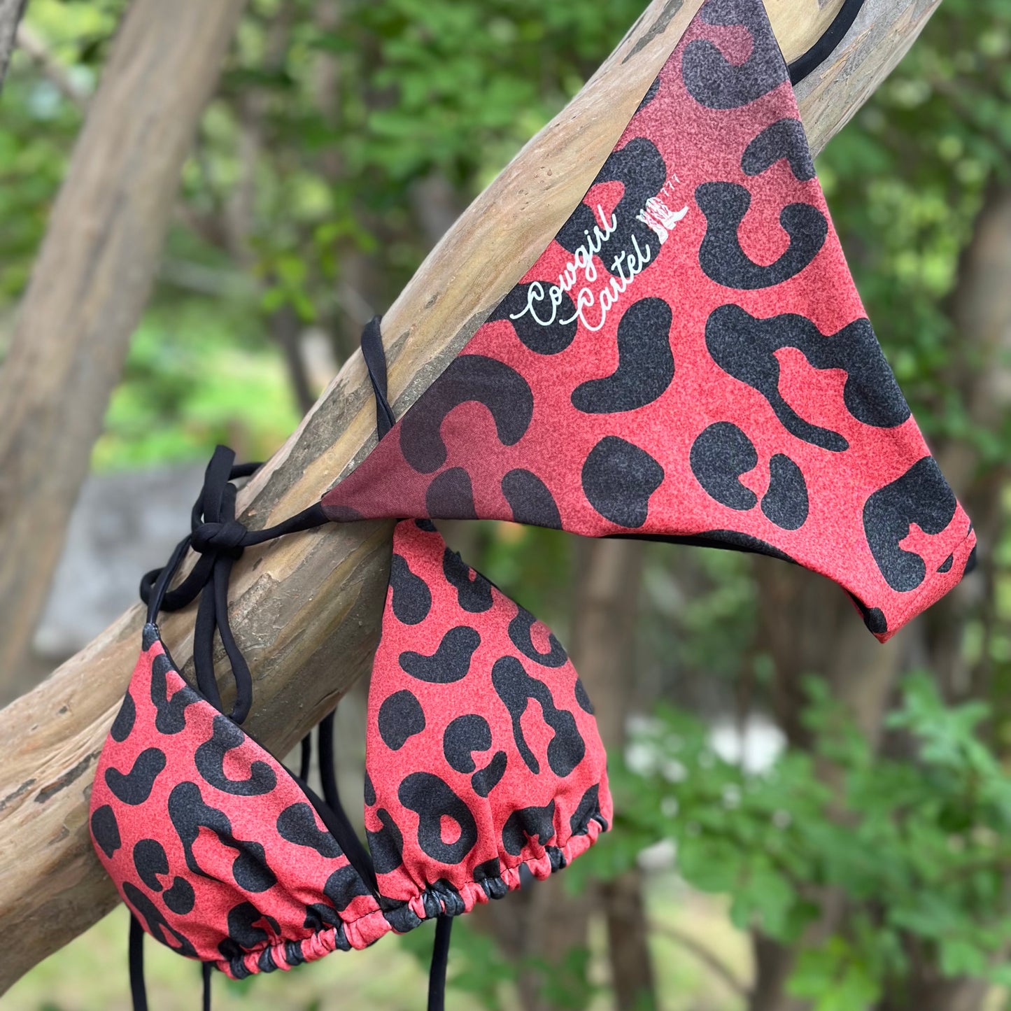 The Leopard Print String Bikini