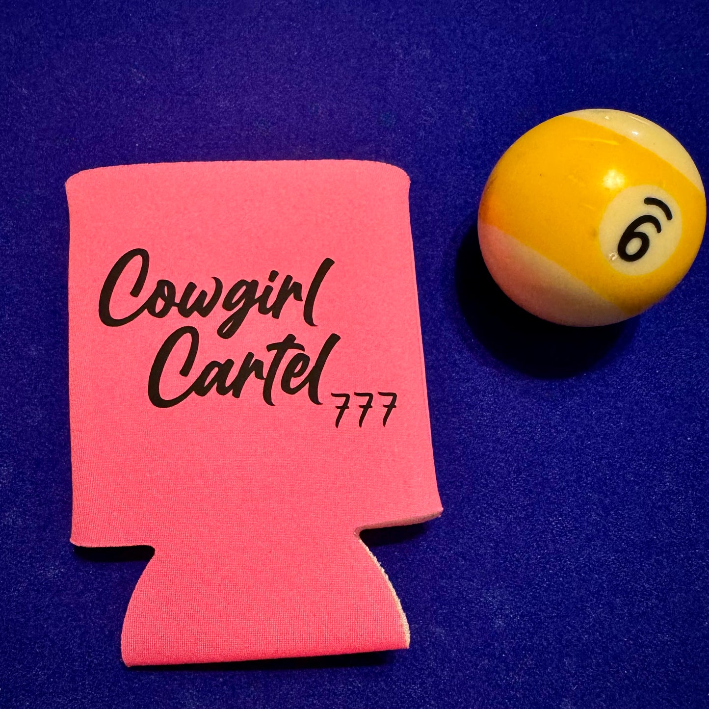 Hot Pink Cowgirl Cartel 777 Koozie