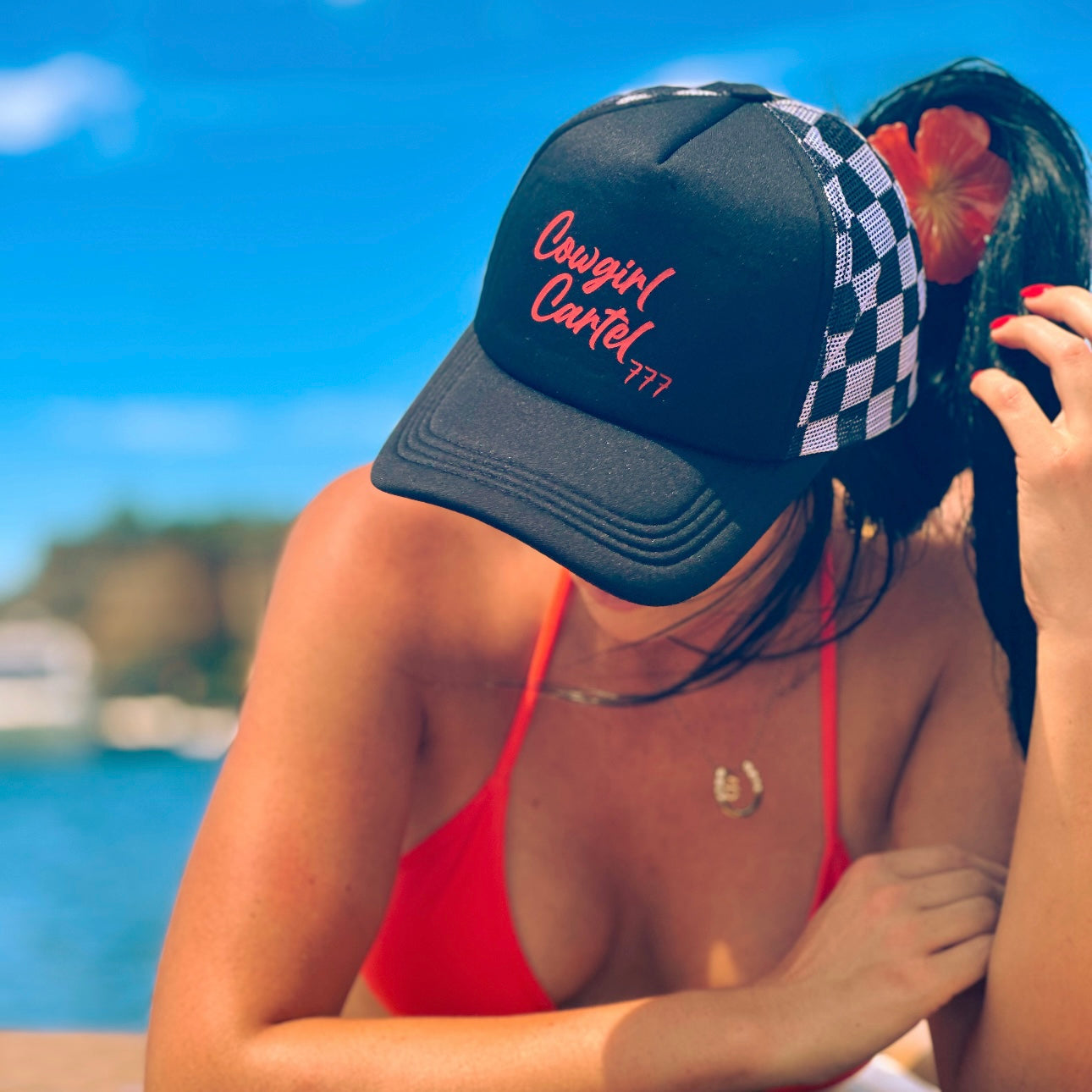 Classic Checkered Trucker Hat
