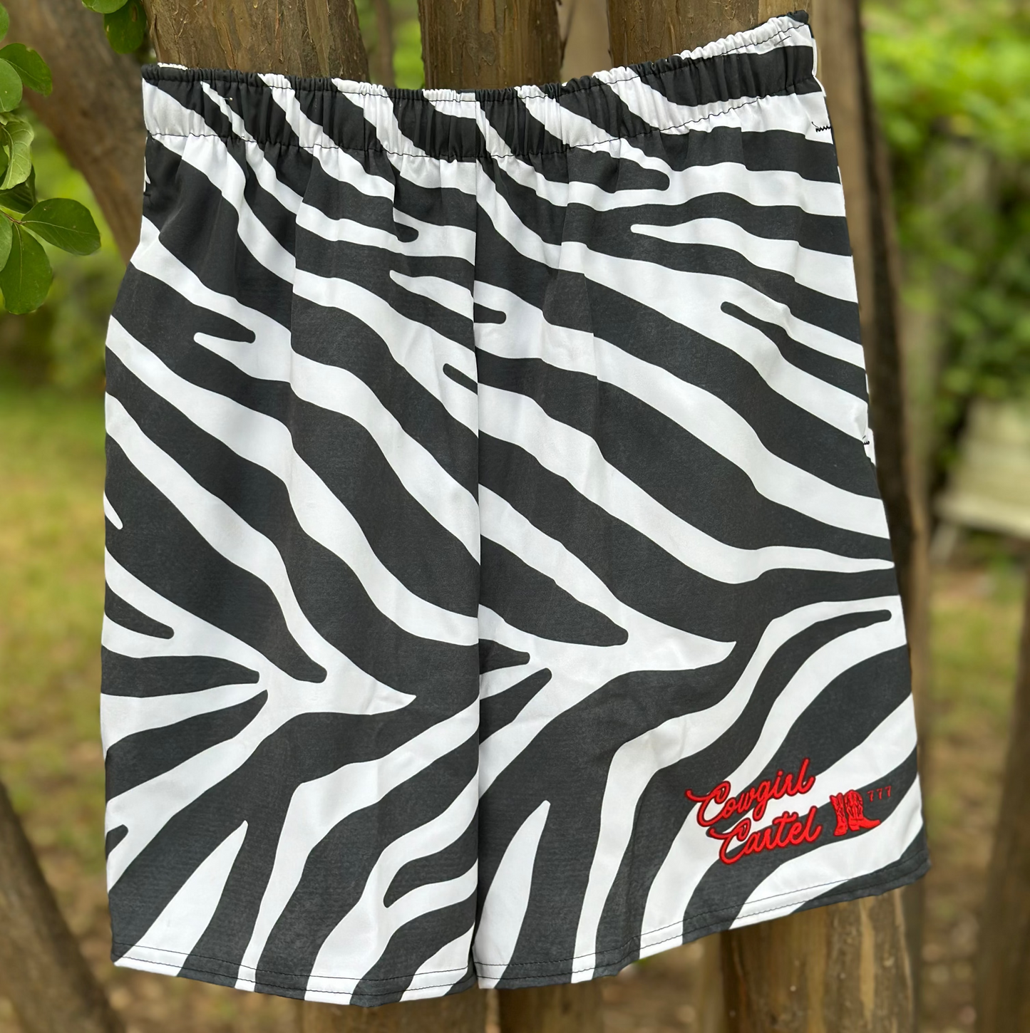 Outlaw Zebra Swim Trunks